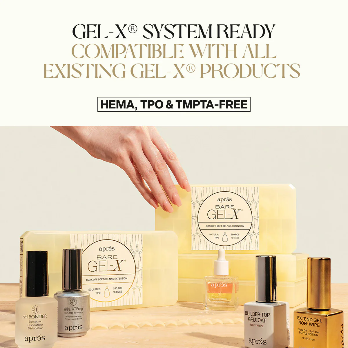 Apres Bare Gel-X Tips (Natural) 280pcs Box - 16 Sizes - Image 10