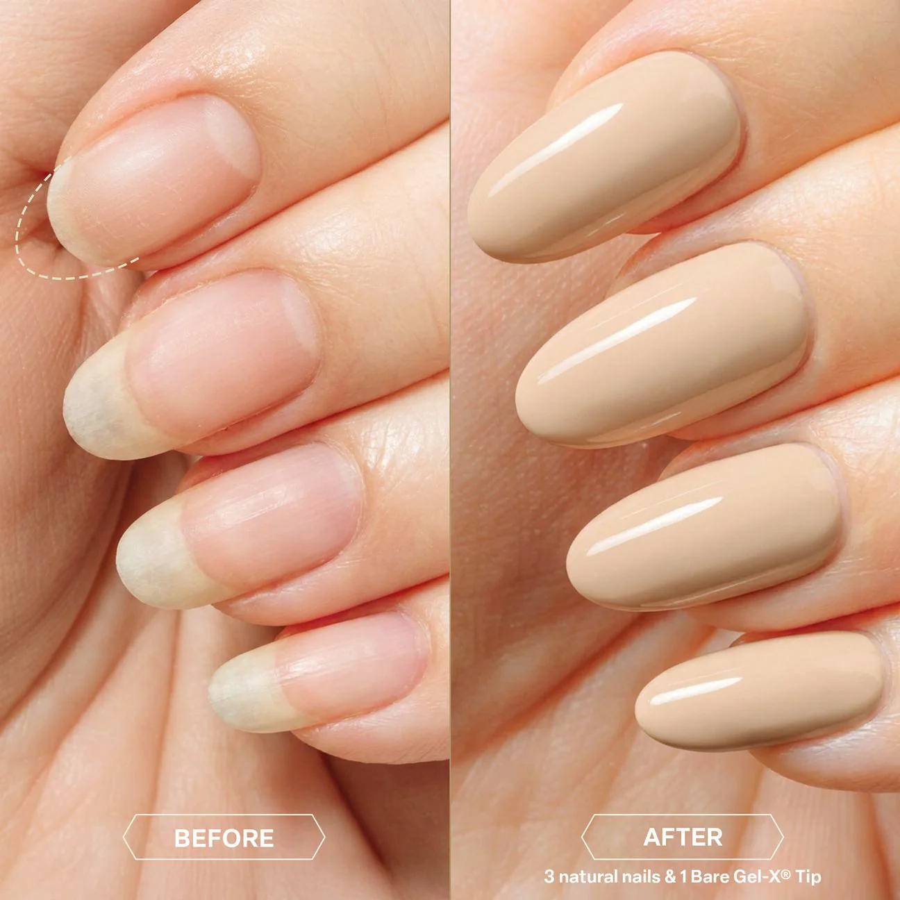 Apres Bare Gel-X Tips (Natural) 280pcs Box - 16 Sizes - Image 4