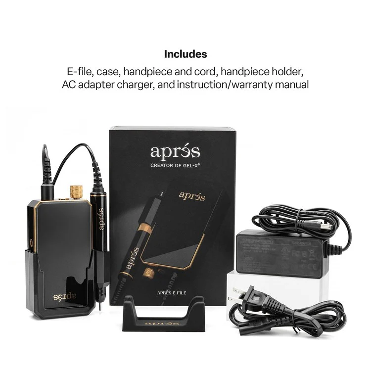 Apres E-File Nail Drill - Black (35,000RPM) - Image 3