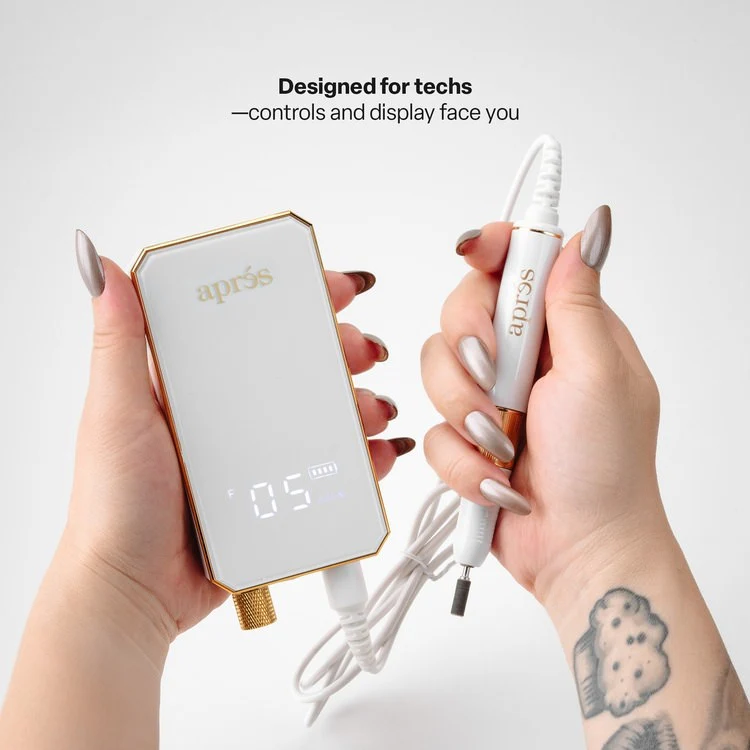 Apres E-File Nail Drill - Black (35,000RPM) - Image 9