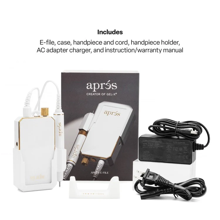 Apres E-File Nail Drill - White (35,000RPM) - Image 3