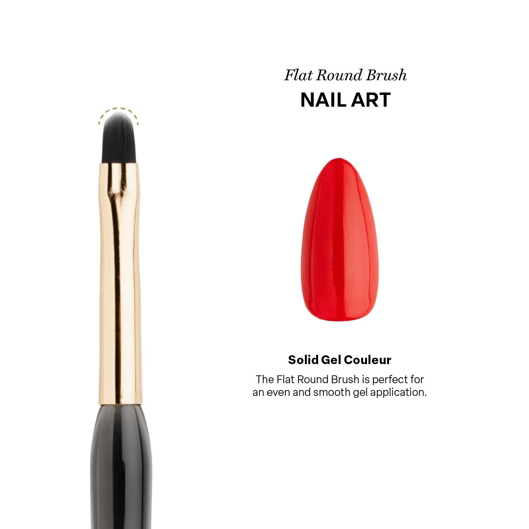 Apres Flat Round Brush with Silicon Cap - Image 5