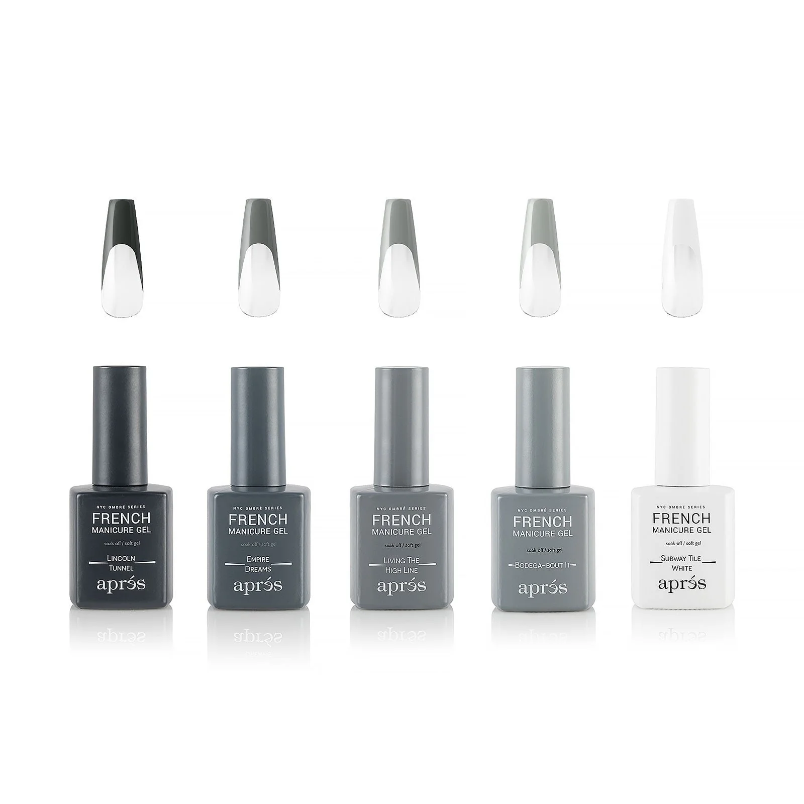 Apres French Manicure Gel New York City Ombre Set (5pcs) - Image 3
