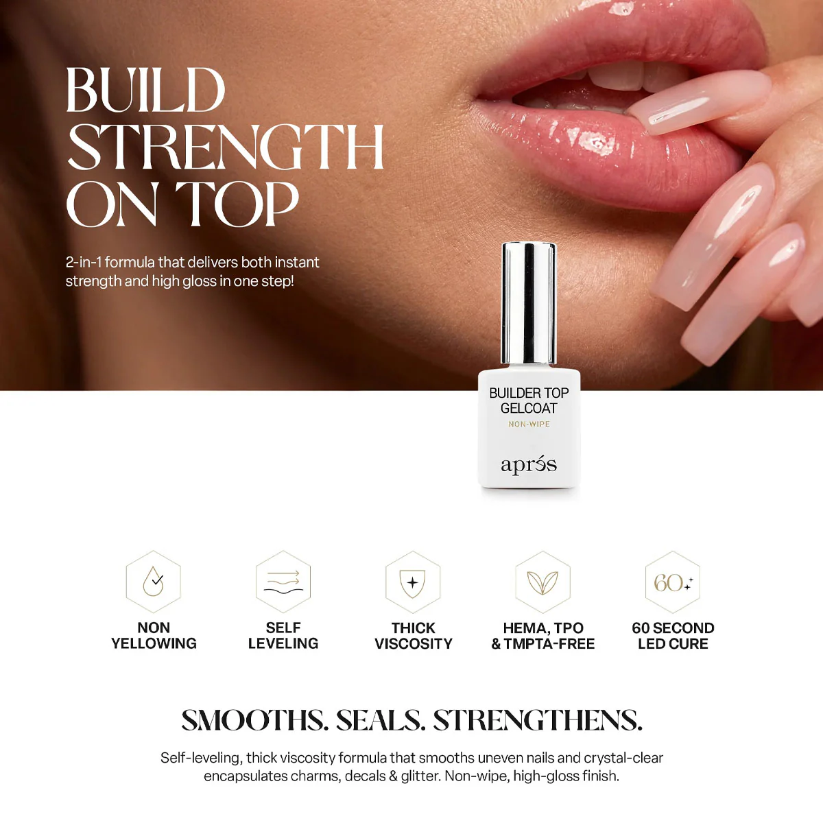Apres Builder Top Gelcoat Non-Wipe 15ml (HEMA & TPO Free Formula) - Image 9