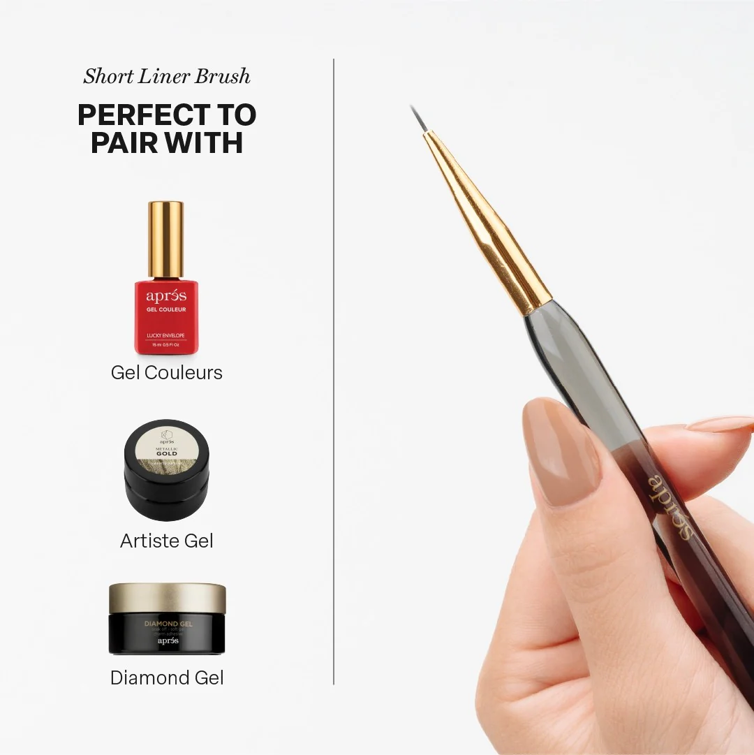 Apres Long Liner Brush with Silicon Cap - Image 6