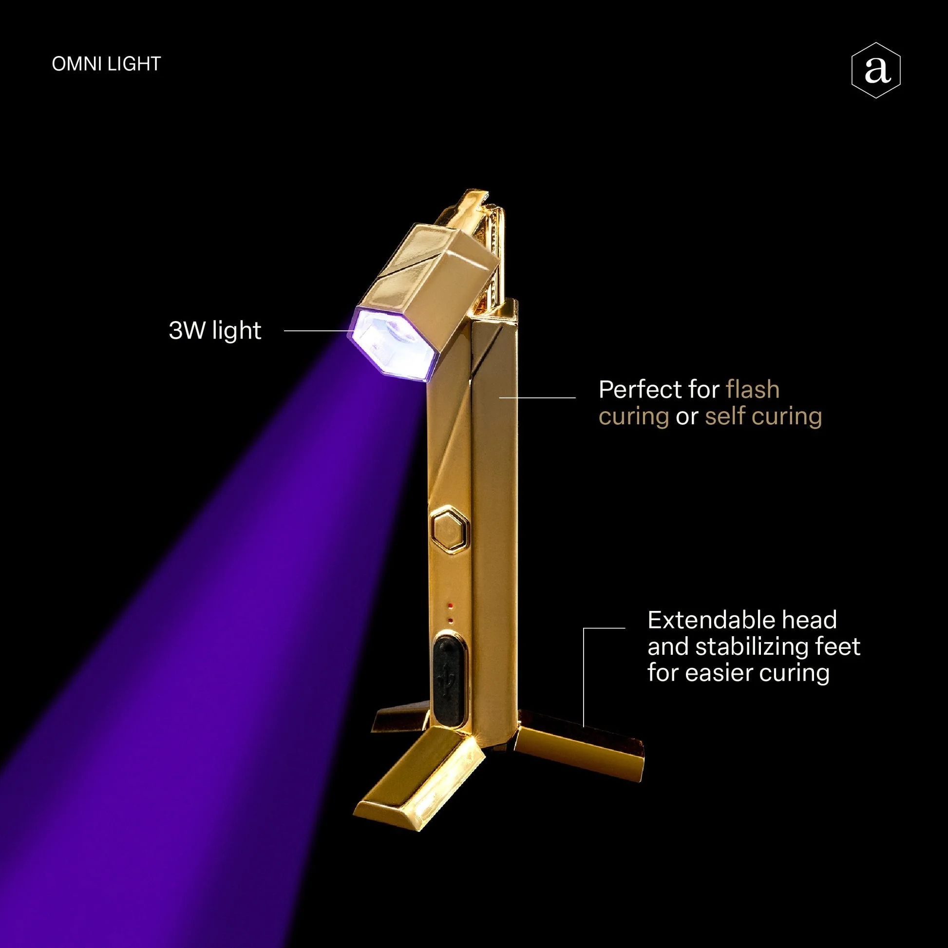 Apres Omni Flash Curing Light (Gold) - Image 3