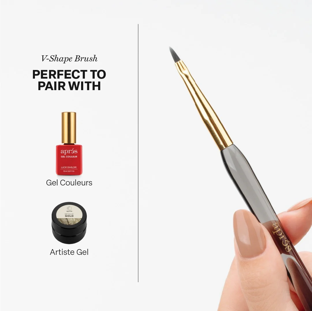 Apres V-Shape Brush with Silicon Cap - Image 6